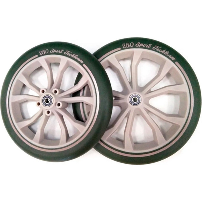 Набор TECH TEAM 2 колеас и 4подшипника ABEC 9 д/Sport 250мм NN002352